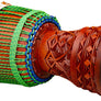 Koma Drum Djembe, by Mohamed Kaleb Sylla. Lenke wood, Guinea goat skins, and Koma Drum rope.