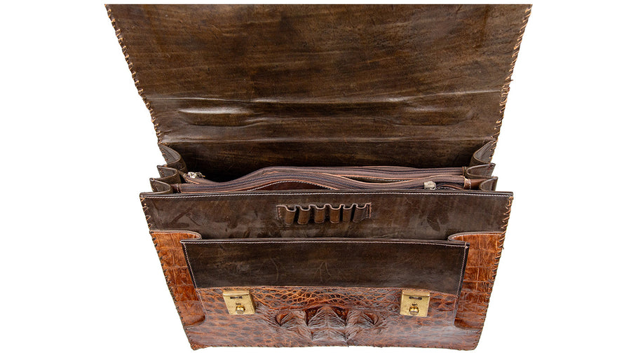 Crocodile Leather Briefcase