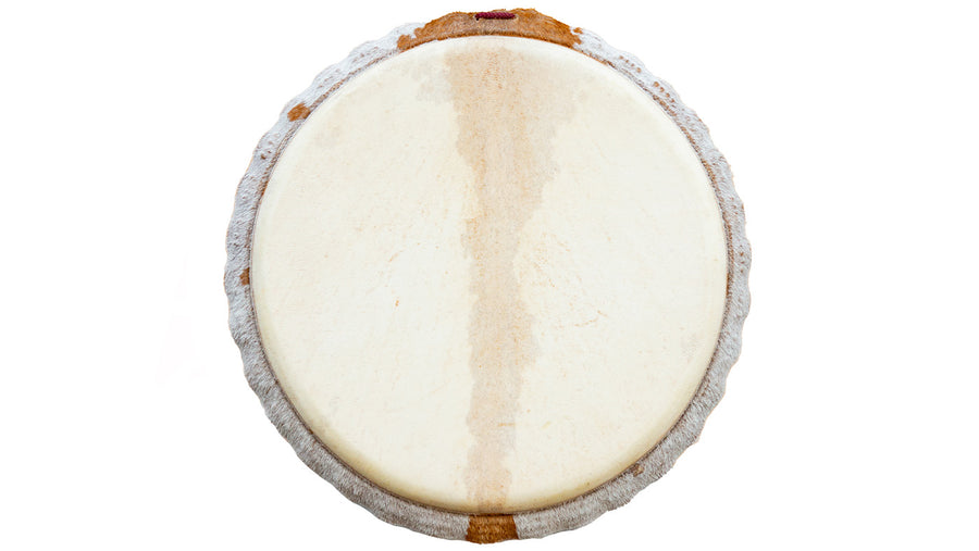 Koma Drum Djembe, by Mohamed Kaleb Sylla. Lenke wood, Guinea goat skins, and Koma Drum rope.