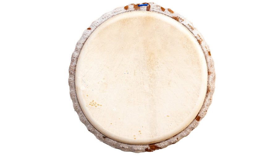 Koma Drum Djembe, by Mohamed Kaleb Sylla. Lenke wood, Guinea goat skins, and Koma Drum rope.