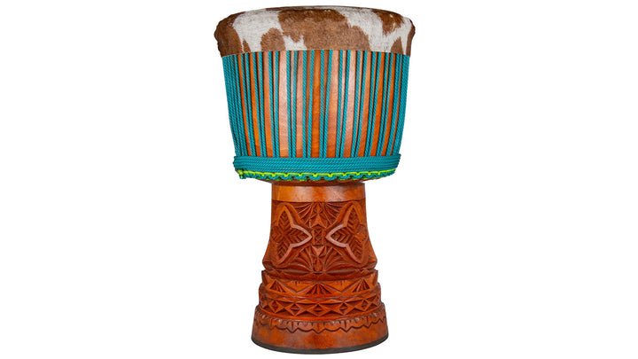 Koma Drum Select hardwood djembe #3039, carved from Lenke wood