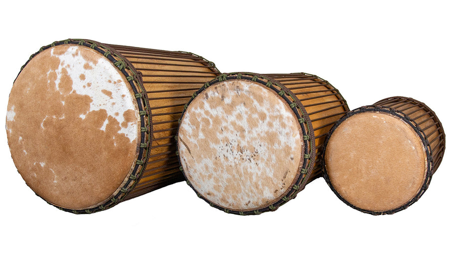 Koma Drum Dunun Set - Melina wood - Guinea, West Africa