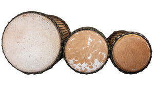 Koma Drum Dunun Set - Melina wood - Guinea, West Africa