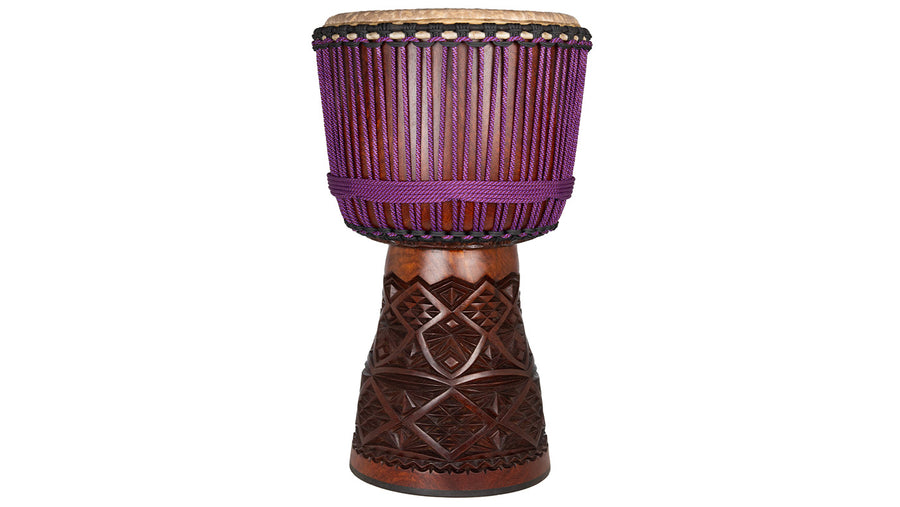 Koma Drum Djembe by Mohamed Kaleb Sylla - Balafon Wood - From Guinea